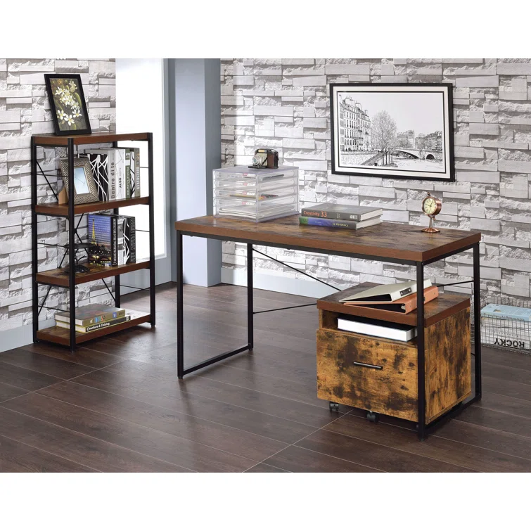 Sophisticated gray-brown eight-drawer double dresser with matching mirror and dark bronze hardware in transitional bedroom setting
